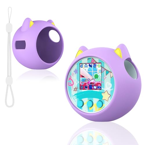 BIOSA Silikon Schutzhülle for Punirunes Interaktives digitales Spielzeug Schützende Hauthülle Fallschutz Soft Skin Cover mit Lanyard for Punirunes Virtual Electronic Pets Zubehör von BIOSA
