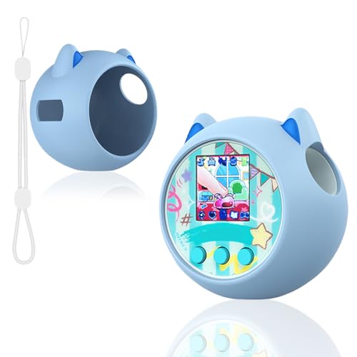 BIOSA Silikon Schutzhülle for Punirunes Interaktives digitales Spielzeug Schützende Hauthülle Fallschutz Soft Skin Cover mit Lanyard for Punirunes Virtual Electronic Pets Zubehör von BIOSA