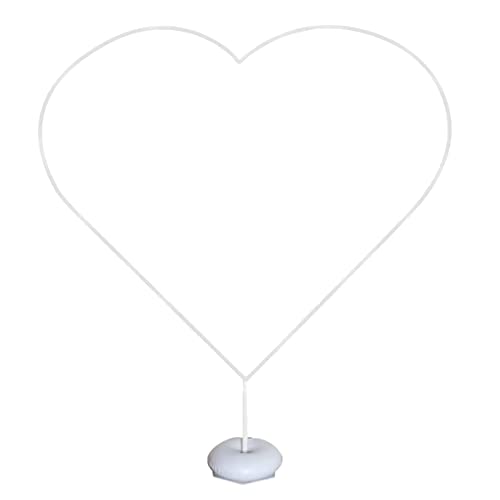 Ballon Rahmen Kit, 1.5 m PVC Heart-Shaped Balloon Hoop Stand, Balloon Garland Holder for Hochzeit,Weihnachtsfeier Geburtstagsfeier Hochzeitstag,Party Hintergrunddekoration von BIOSA