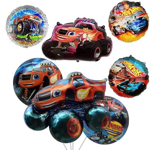 Monster Truck Geburtstags deko, Cars Luftballon Set, Cars Geburtstagsdeko für Motorthemen Kinderfeier, Folienballons Luftballon Kindergeburtstag Deko von BIRBANN