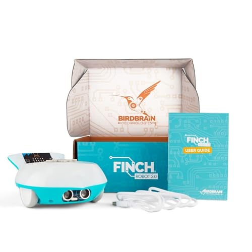 BirdBrain Finch Robot 2.0 with Microbit STEM Coding Robot Toy for Kids & Adults - Learn Python & 8 Coding Languages - Programmable Robotics Kit - Remote Control & App Controlled | Ages 5-16 von BIRDBRAIN TECHNOLOGIES LLC
