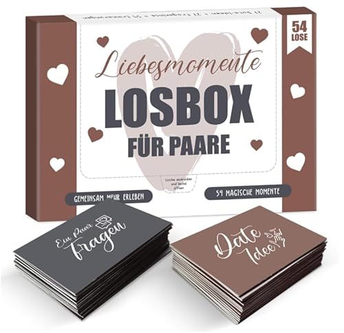 BIROYAL Losbox Lose für Paare mit 54 Date Ideen & Fragen BIROYAL Losbox Lose für Paare mit 54 Date Ideen & Fragen von BIROYAL