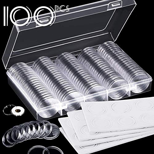 BITEFU 100 Stück 30mm Münzkapseln 17/20/ 25/27/ 30mm Weicher Schaumstoffringe Protect Dichtung Münzhalter mit Aufbewahrungsbox,Perfekt für Münzsammlung Münzsammler Münzdisplay BITEFU 100 Stück 30mm Münzkapseln 17/20/ 25/27/ 30mm Weicher Schaumstoffringe Protect Dichtung Münzhalter mit Aufbewahrungsbox,Perfekt für Münzsammlung Münzsammler Münzdisplay von BITEFU
