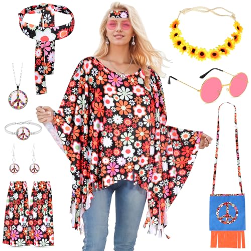BITOYO Hippie Kostüm Damen (B) von BITOYO