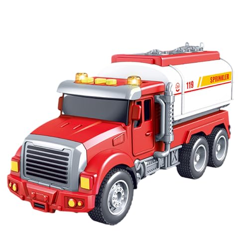 BITTU Reibungsfahrzeuge, Simulierte Baufahrzeuge mit Licht und Sound, BAU-LKW-Spielzeug für Kinder, Jungen und Mädchen ab 4 Jahren, BAU-LKWs von BITTU