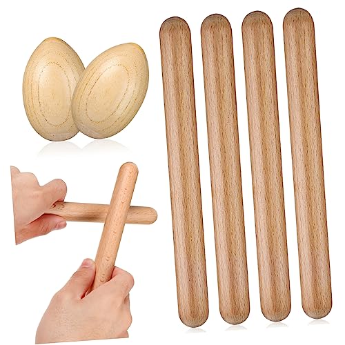 BIUDECO 1 Satz Holz Musikinstrument Set Teiliges Set mit Rhythmus Sticks und Schüttel Eiern für Junge Musiker Sicher und Lehrreich für Ab Jahren BIUDECO 1 Satz Holz Musikinstrument Set Teiliges Set mit Rhythmus Sticks und Schüttel Eiern für Junge Musiker Sicher und Lehrreich für Ab Jahren von BIUDECO