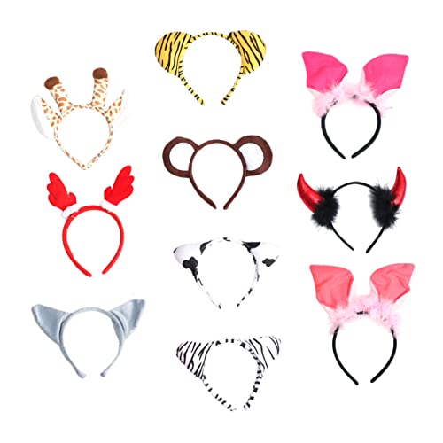 BIUDECO 10er Set Cartoon Tier üsch Haarband Cosplay Kostü Kopfschmuck Für Partys Lustige Haarreifen Im Mixed Style Für Und Erwachsene BIUDECO 10er Set Cartoon Tier üsch Haarband Cosplay Kostü Kopfschmuck Für Partys Lustige Haarreifen Im Mixed Style Für Und Erwachsene von BIUDECO