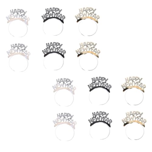 BIUDECO 12 Stück Neujahrs Haarschmuck Papier Haarschmuck für Festivals Feierlichkeiten Partys in Gold Schwarz und Silber Leichte Kopfbedeckung für Erwachsene BIUDECO 12 Stück Neujahrs Haarschmuck Papier Haarschmuck für Festivals Feierlichkeiten Partys in Gold Schwarz und Silber Leichte Kopfbedeckung für Erwachsene von BIUDECO