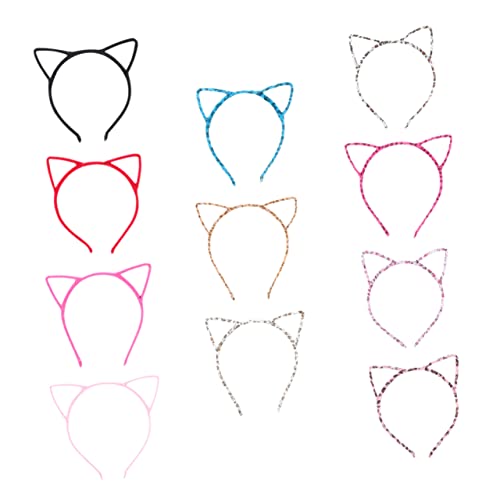 BIUDECO 12 Stück Teiliges Plüsch Katzenohren Haarreifen Buntes Halloween Kostüm Stirnband Elastisch Leicht und Modisch für Karneval Cosplay Mottoparty und Festliche Anlässe BIUDECO 12 Stück Teiliges Plüsch Katzenohren Haarreifen Buntes Halloween Kostüm Stirnband Elastisch Leicht und Modisch für Karneval Cosplay Mottoparty und Festliche Anlässe von BIUDECO