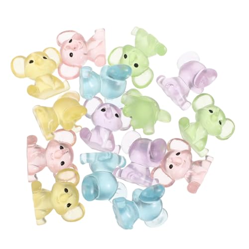 BIUDECO 15 Stück Teiliges Mini Figuren aus Leuchtendem Harz Farbige Nachtlicht Deko für Wohn und Kinderzimmer Vielseitige Mikro Landschaftsornamente und Puppenhaus Zubehör von BIUDECO