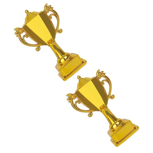 BIUDECO 2 Mini-Trophäen: Trophäen-Auszeichnung für Puppenhaus – Mini-Auszeichnungsdekoration für Kinder-Rollenspiel-Partydekorationen und Spielzimmer von BIUDECO