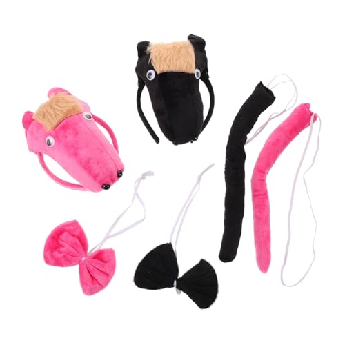 BIUDECO 2 Sätze Pferde Headband mit und Fliege Robustes und Bequemes Tierkostüm Set für Erwachsene für Karneval Halloween und Tierparty BIUDECO 2 Sätze Pferde Headband mit und Fliege Robustes und Bequemes Tierkostüm Set für Erwachsene für Karneval Halloween und Tierparty von BIUDECO