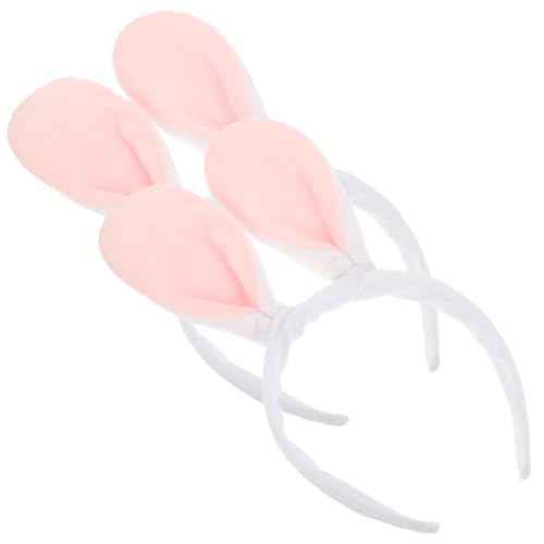 BIUDECO 2 Stück Hasenohren Haarreif in Weiß und Rosa Leichtes Bunny Ear Headband für Mädchen Party und Kostüm Bequemes Stirnband für Karneval Ostern und Cosplay BIUDECO 2 Stück Hasenohren Haarreif in Weiß und Rosa Leichtes Bunny Ear Headband für Mädchen Party und Kostüm Bequemes Stirnband für Karneval Ostern und Cosplay von BIUDECO