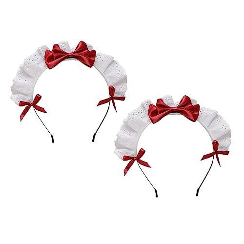 BIUDECO 2 Stück Mädchen Haarreifen mit Schleifen Design Eleganter Haarschmuck für Partys und Cosplay Geeignet für Frauen und Mädchen für Hochzeiten und Veranstaltungen BIUDECO 2 Stück Mädchen Haarreifen mit Schleifen Design Eleganter Haarschmuck für Partys und Cosplay Geeignet für Frauen und Mädchen für Hochzeiten und Veranstaltungen von BIUDECO