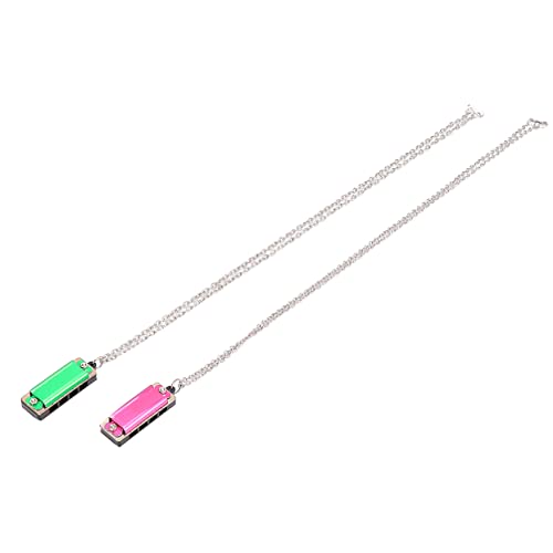 BIUDECO 2 Stück Mundharmonika für Doppelte Reihe Töne Musikinstrument Musikalischen Früherziehung Grün BIUDECO 2 Stück Mundharmonika für Doppelte Reihe Töne Musikinstrument Musikalischen Früherziehung Grün von BIUDECO