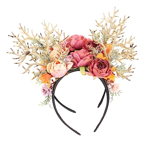 BIUDECO 2 Stück Pack Weihnachts Haarreif mit Simulierten und Blumen Festlicher Kopfschmuck für Cosplay für Erwachsene BIUDECO 2 Stück Pack Weihnachts Haarreif mit Simulierten und Blumen Festlicher Kopfschmuck für Cosplay für Erwachsene von BIUDECO