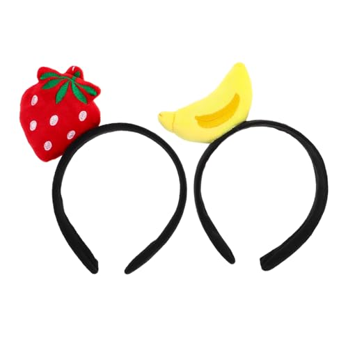 BIUDECO 2 Stück Teiliges Frucht Haarreifen mit Erdbeer und Bananen Motiv Leichtes Bequemes Stirnband Vielseitiges Party und Kostümzubehör für Halloween Cosplay und Fotoshootings BIUDECO 2 Stück Teiliges Frucht Haarreifen mit Erdbeer und Bananen Motiv Leichtes Bequemes Stirnband Vielseitiges Party und Kostümzubehör für Halloween Cosplay und Fotoshootings von BIUDECO