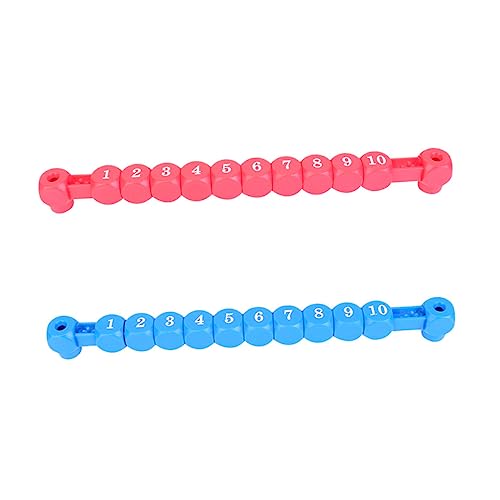 BIUDECO 2 Stück Teiliges Tischfußball Punktezähler Langlebige Fußball Score Keeper für Desktop Spiele Praktische und Robuste Zähler für Standard Foosball Tische Rot und Blau Einfache von BIUDECO