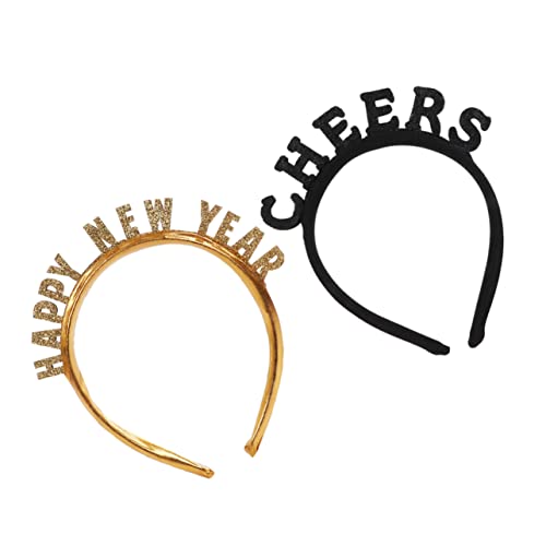 BIUDECO 2 Stück Teiliges Year Haarband aus Robustem Kunststoff Kreative Party Haarreifen mit Buchstaben Design Vielseitiges Silvester Accessoire für Feier und Fotos für Damen und Herren BIUDECO 2 Stück Teiliges Year Haarband aus Robustem Kunststoff Kreative Party Haarreifen mit Buchstaben Design Vielseitiges Silvester Accessoire für Feier und Fotos für Damen und Herren von BIUDECO