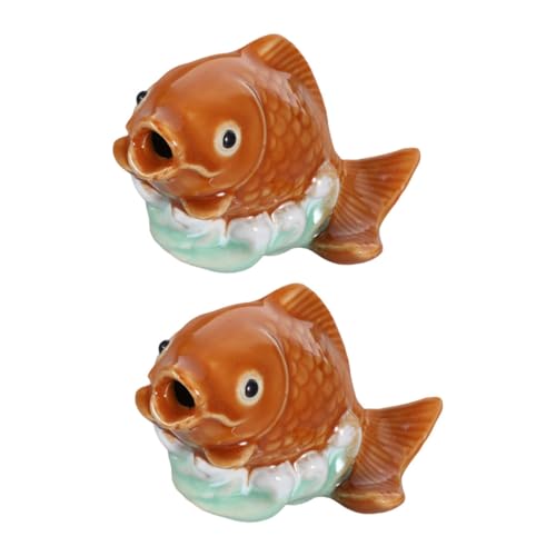 BIUDECO 2stücke Karpfen-toilettenbolzenabdeckungen Aus Keramik Dekorative Fisch-schraubkappen Für Toilettenboden Tier-badezimmerdekoration BIUDECO 2stücke Karpfen-toilettenbolzenabdeckungen Aus Keramik Dekorative Fisch-schraubkappen Für Toilettenboden Tier-badezimmerdekoration von BIUDECO