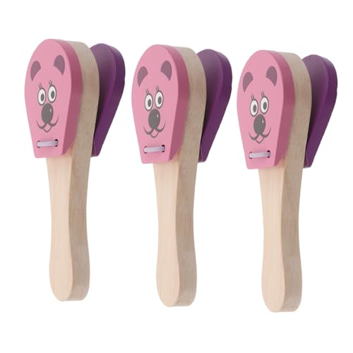 BIUDECO 3 Stück Holzklappern mit Maus Motiv Pädagogische Percussion Instrumente für Kleinkinder Fördert Hand Auge Koordination und Frühe Musikerziehung BIUDECO 3 Stück Holzklappern mit Maus Motiv Pädagogische Percussion Instrumente für Kleinkinder Fördert Hand Auge Koordination und Frühe Musikerziehung von BIUDECO