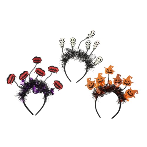 BIUDECO 3-teiliges Halloween-kürbis- -vampir-stirnband, Lustiges Kostüm, Kopfbedeckung, Gruseliges Haar-accessoire, Lustiges Party-kostüm, Kopfbedeckung BIUDECO 3-teiliges Halloween-kürbis- -vampir-stirnband, Lustiges Kostüm, Kopfbedeckung, Gruseliges Haar-accessoire, Lustiges Party-kostüm, Kopfbedeckung von BIUDECO