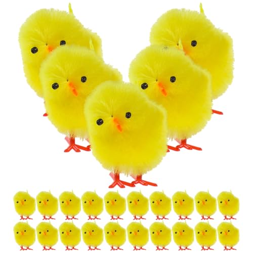BIUDECO 36 Stück Mini Plüschküken Set Realistische Hühnerfiguren für Garten Dekoration Party und Kreative Bastelideen BIUDECO 36 Stück Mini Plüschküken Set Realistische Hühnerfiguren für Garten Dekoration Party und Kreative Bastelideen von BIUDECO