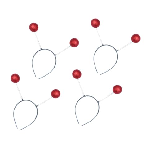 BIUDECO 4 Stück Teiliges Bunte Schaumstoff Ball Haarreifen Zarte Haarschmuck Deko Langlebige Sichere Party Cosplay Haarbänder für Festliche Anlässe und Alltag von BIUDECO