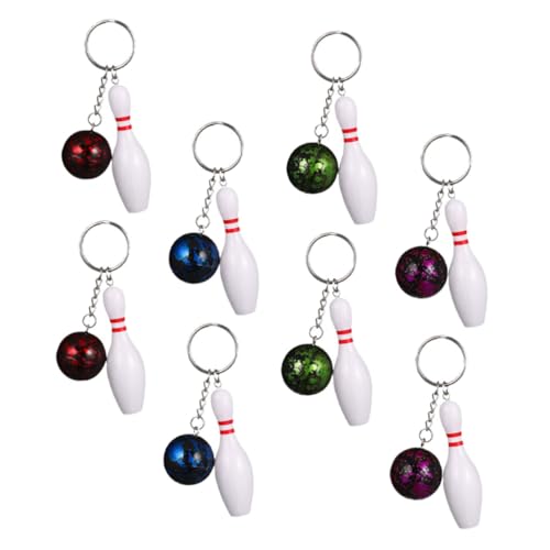 BIUDECO 8 Stück Teiliges Bowling Schlüsselanhänger Kleine Sport Design Anhänger in Rot Leichte Bowling Pins Dekorative Taschen und Rucksackanhänger Partygeschenke BIUDECO 8 Stück Teiliges Bowling Schlüsselanhänger Kleine Sport Design Anhänger in Rot Leichte Bowling Pins Dekorative Taschen und Rucksackanhänger Partygeschenke von BIUDECO
