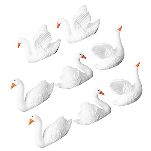 BIUDECO 8Stücke Teiliges Kleine Schwanenfigur Dekoration aus Harz für Mikrolandschaften Schwan Modelle für Garten Teich und Kreative Geschenkidee BIUDECO 8Stücke Teiliges Kleine Schwanenfigur Dekoration aus Harz für Mikrolandschaften Schwan Modelle für Garten Teich und Kreative Geschenkidee von BIUDECO