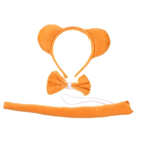 BIUDECO Braunbärkleid Kinderbären Stirnband Bärenkostüm Cosplay Tierohren Halloween Tierschwanz Tierkostüm Bärenzubehör Rollenspielschwanz Tierstirnband Bären Stirnband BIUDECO Braunbärkleid Kinderbären Stirnband Bärenkostüm Cosplay Tierohren Halloween Tierschwanz Tierkostüm Bärenzubehör Rollenspielschwanz Tierstirnband Bären Stirnband von BIUDECO
