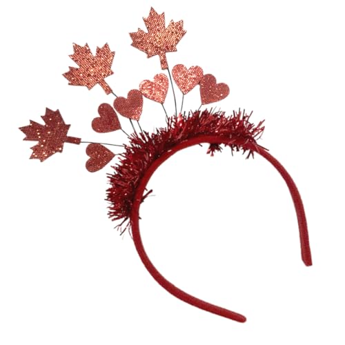 BIUDECO Dekorativer Ahornblatt Haarreif aus Filz Langlebig und Bequem Festlicher Haarschmuck für Tag und Partys Modisches Accessoire für Damen und Festivalfeiern BIUDECO Dekorativer Ahornblatt Haarreif aus Filz Langlebig und Bequem Festlicher Haarschmuck für Tag und Partys Modisches Accessoire für Damen und Festivalfeiern von BIUDECO
