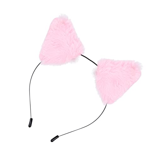 BIUDECO Flauschiger Rosa Tier Ohrhaarreifen mit Fuchsohren Elastisches Haarband für Kostümpartys Karneval und Feste Blickfang für Damen und Kunstpelz Kopfbedeckung BIUDECO Flauschiger Rosa Tier Ohrhaarreifen mit Fuchsohren Elastisches Haarband für Kostümpartys Karneval und Feste Blickfang für Damen und Kunstpelz Kopfbedeckung von BIUDECO