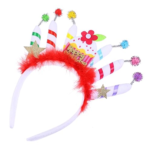 BIUDECO Geburtstags Haarreif mit Kreativer Kuchenkerzen Form Festliches Weiches Haarband Dekoratives Party Accessoire für Frauen Geeignet für Geburtstagsfeiern und Maskeraden BIUDECO Geburtstags Haarreif mit Kreativer Kuchenkerzen Form Festliches Weiches Haarband Dekoratives Party Accessoire für Frauen Geeignet für Geburtstagsfeiern und Maskeraden von BIUDECO