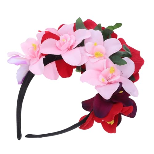 BIUDECO Halloween Flower Haarreif mit Realistischen Rosen Leichter Party Haarschmuck für Tag der Toten Kostüm Mexikanische Blumenkrone Bequemes Stirnband für Damen Vielseitiges Accessoire BIUDECO Halloween Flower Haarreif mit Realistischen Rosen Leichter Party Haarschmuck für Tag der Toten Kostüm Mexikanische Blumenkrone Bequemes Stirnband für Damen Vielseitiges Accessoire von BIUDECO