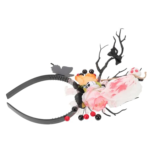 BIUDECO Halloween Haarreif mit Geweih und Leichter Day Of The Dead Kopfschmuck Gruseliges Party Accessoire für Kostüm Cosplay und Themenfeiern BIUDECO Halloween Haarreif mit Geweih und Leichter Day Of The Dead Kopfschmuck Gruseliges Party Accessoire für Kostüm Cosplay und Themenfeiern von BIUDECO
