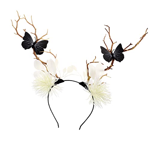 BIUDECO Halloween Haarreif mit Schwarzem Schmetterling und Zweigdesign Leichter Party Haarschmuck für Erwachsene und Kostüm Accessoire für Halloween und Karneval BIUDECO Halloween Haarreif mit Schwarzem Schmetterling und Zweigdesign Leichter Party Haarschmuck für Erwachsene und Kostüm Accessoire für Halloween und Karneval von BIUDECO