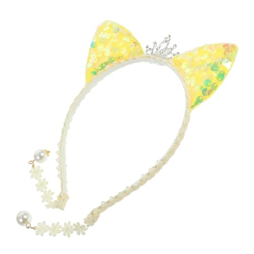 BIUDECO Katzenohren Pailletten Stirnband Tierohren Kopfschmuck für Katzenpartys und Bequem und Stylisch für Anlässe BIUDECO Katzenohren Pailletten Stirnband Tierohren Kopfschmuck für Katzenpartys und Bequem und Stylisch für Anlässe von BIUDECO