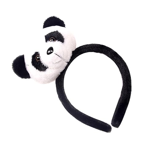 BIUDECO Niedliches Panda Stirnband aus Flauschigem Material Bequemes Haarband für Mädchen und Frauen Fester Haarbruch für Partys Fotos und Alltag Vielseitig Kombinierbar von BIUDECO
