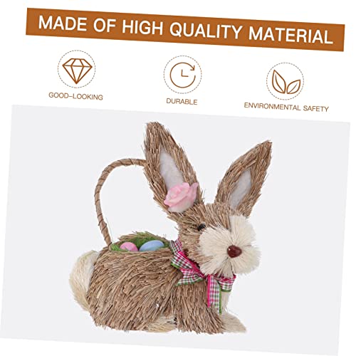 BIUDECO Osterdeko Handgeflochtener Stroh Hase mit Körbchen Natürliche Hasenfigur für Schreibtisch Garten Rustikale Frühlingsdekoration Lebensecht und Fein Gearbeitet BIUDECO Osterdeko Handgeflochtener Stroh Hase mit Körbchen Natürliche Hasenfigur für Schreibtisch Garten Rustikale Frühlingsdekoration Lebensecht und Fein Gearbeitet von BIUDECO
