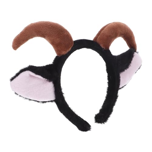 BIUDECO Plüsch Lammohren Haarreifen mit Ziegenhörnern Weiches Kostüm Stirnband für Erwachsene Niedliches Farmtier Accessoire für Halloween Partys und Fasching BIUDECO Plüsch Lammohren Haarreifen mit Ziegenhörnern Weiches Kostüm Stirnband für Erwachsene Niedliches Farmtier Accessoire für Halloween Partys und Fasching von BIUDECO