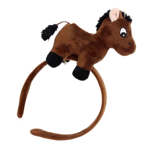 BIUDECO Plüsch Pferde Haarreif Kuscheliges Haarband Niedliches Tierkopf Zubehör für Karneval Kostümparty Erwachsene Waschgesicht Make Up Sport BIUDECO Plüsch Pferde Haarreif Kuscheliges Haarband Niedliches Tierkopf Zubehör für Karneval Kostümparty Erwachsene Waschgesicht Make Up Sport von BIUDECO