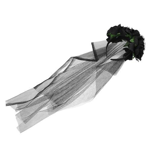 BIUDECO Spinne Phantasie Party Halloween Kopf Haar Kopfschmuck Blume Zubehör Schleier Mesh Cosplay Lange Mit Stirnband Und BIUDECO Spinne Phantasie Party Halloween Kopf Haar Kopfschmuck Blume Zubehör Schleier Mesh Cosplay Lange Mit Stirnband Und von BIUDECO