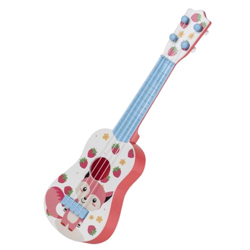 BIUDECO Ukulele Realistische Saitige Gitarre aus Sicherem Kunststoff Farbenfrohes Musikinstrument für Kleinkinder und Vorschulkinder Spielerisches Musiklernen und Freude von BIUDECO