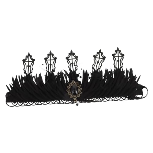 BIUDECO Vintage Barock Tiara Haarschmuck Damen Königin Krone Stirnband für Kostüm Party Halloween Braut Frisur Zubehör BIUDECO Vintage Barock Tiara Haarschmuck Damen Königin Krone Stirnband für Kostüm Party Halloween Braut Frisur Zubehör von BIUDECO