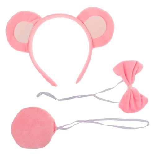 BIUDECO Weiches Stirnband für Sicheres Tragen für Partys und Cosplay Teiliges Set mit Niedlichem Bären Accessoire von BIUDECO