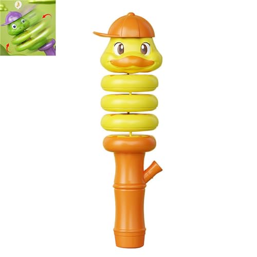 BIVVI Whistle for Kids Early Education Toys Snake, Cute Cartoon Whistling Snake Toy, Cute Whistle Twisted Snake Toys, Cartoon Animal Whistle Music Instrument for Kids (1PCS Duck) von BIVVI