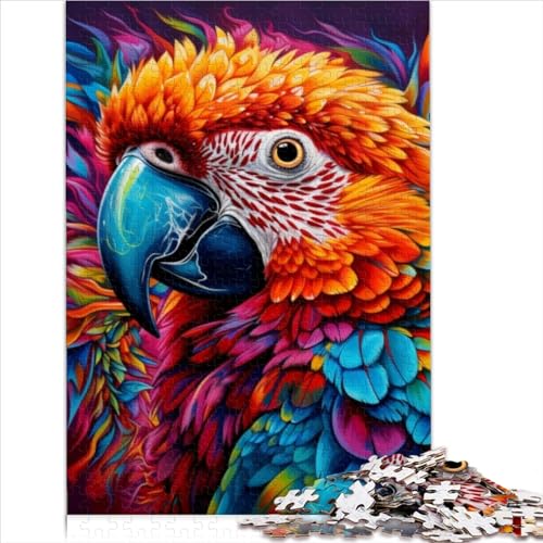 300teiliges Puzzle für Erwachsene 300 Teile Tiere Vögel Papageien Puzzles für Jugendliche HolzbrettPuzzles Spielzeug Denkspiel 300 Teile (40 x 28 cm) von BIZOCA