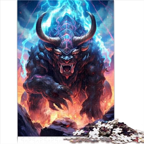 Puzzles 1000 Teile für Erwachsene King Monster Bull Puzzle für Erwachsene Holzpuzzle für Sommerliebhaber 1000 Teile (75 x 50 cm) von BIZOCA