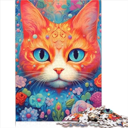Puzzles für Erwachsene 1000 Puzzle Spielzeuge Katzen Tier Puzzle für Erwachsene Holzpuzzles herausfordernd zu lösen Aber lustig und humorvoll 1000 Teile (75 x 50 cm) von BIZOCA